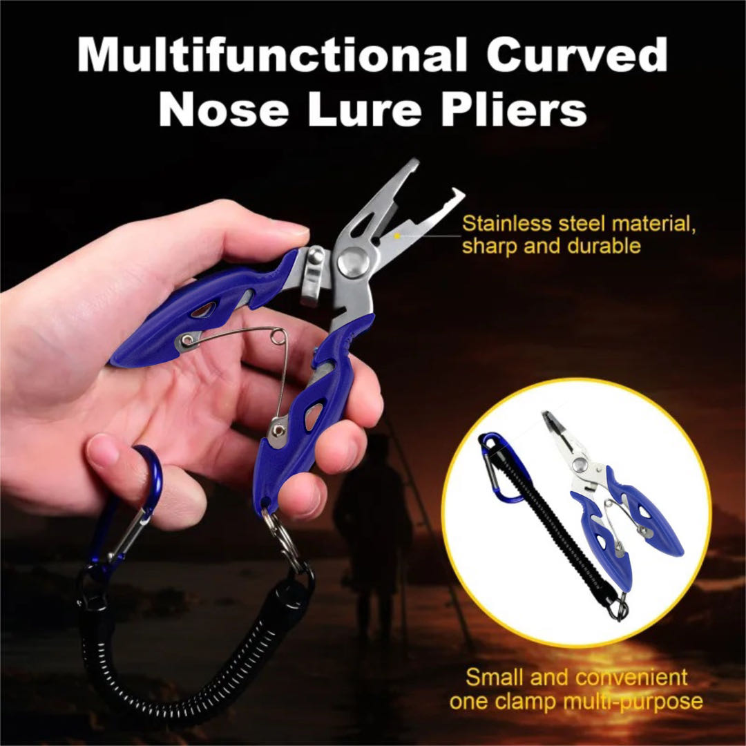 Fish Finder Portable - Multifunctional Curved Mouth Road Sub Pliers