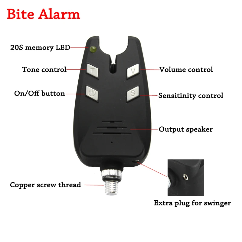 JSFUN 3PCS Carp Fishing Alarm  - огляд і ціна Fish Alarm