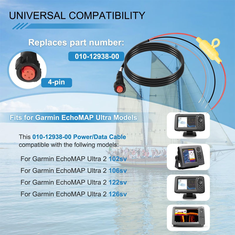 010-12938-00 Boat Power Cable  - огляд і ціна Fish Finder Cable