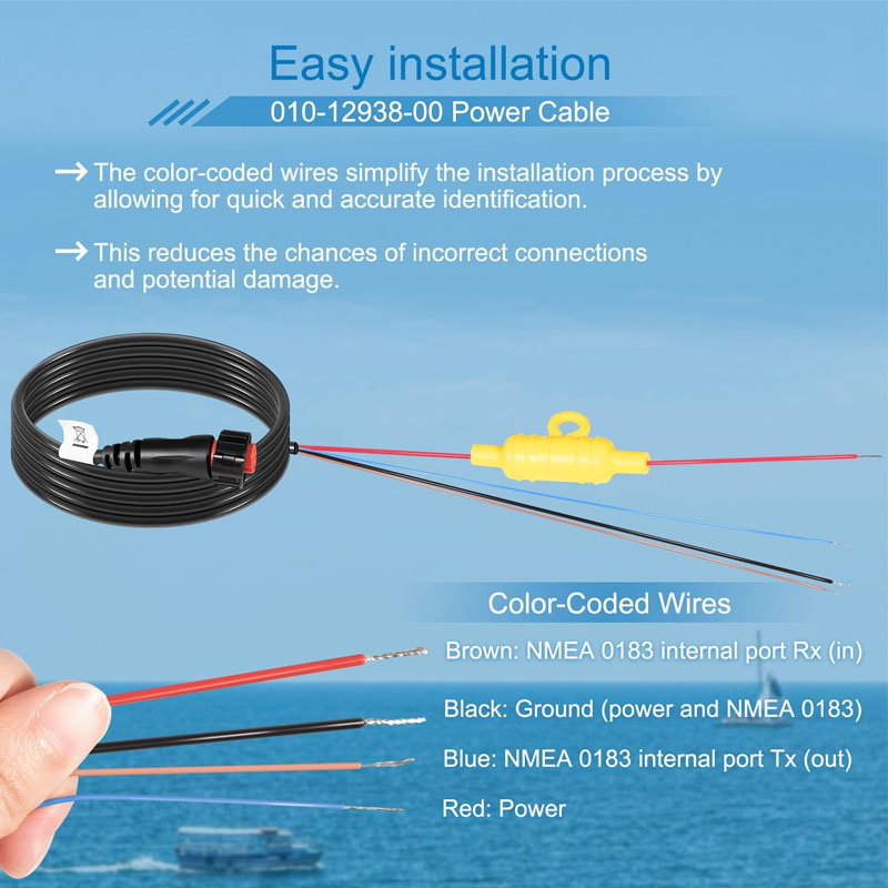 010-12938-00 Boat Power Cable  - огляд і ціна Fish Finder Cable