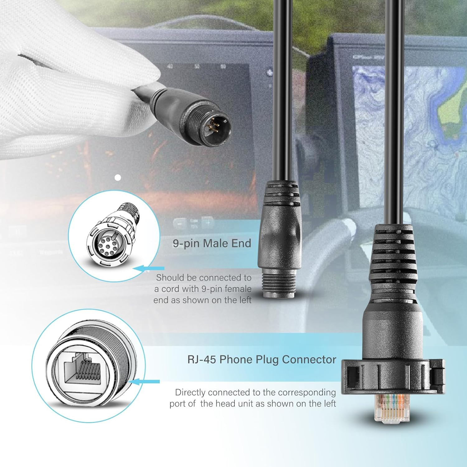 010-12531-01 Marine Network Ad - огляд і ціна Fish Finder Cable