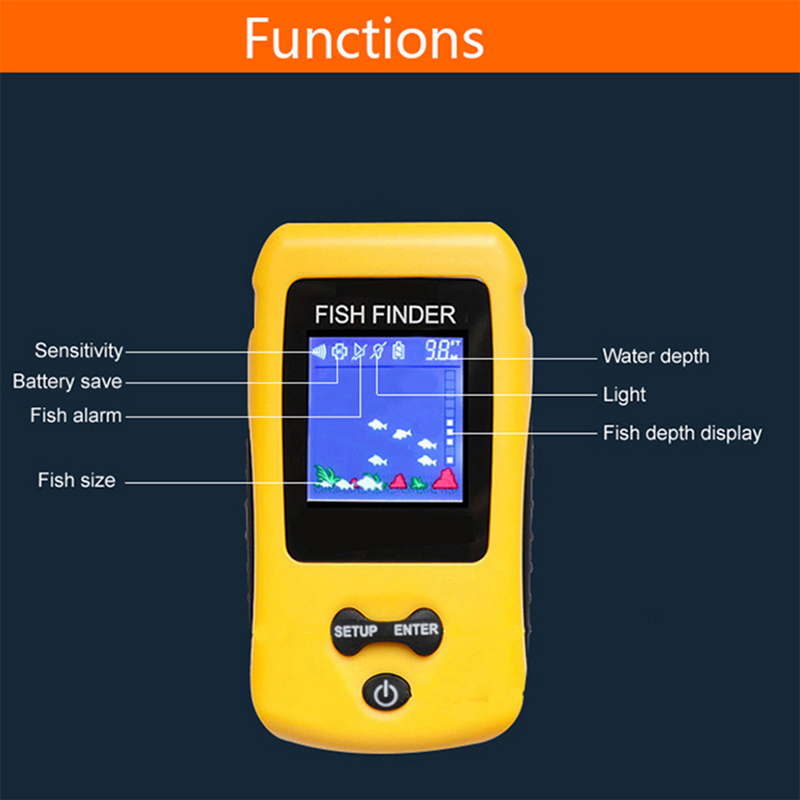 Brand New KDR Colorful Wireles - огляд і ціна Fishing Depth Finder