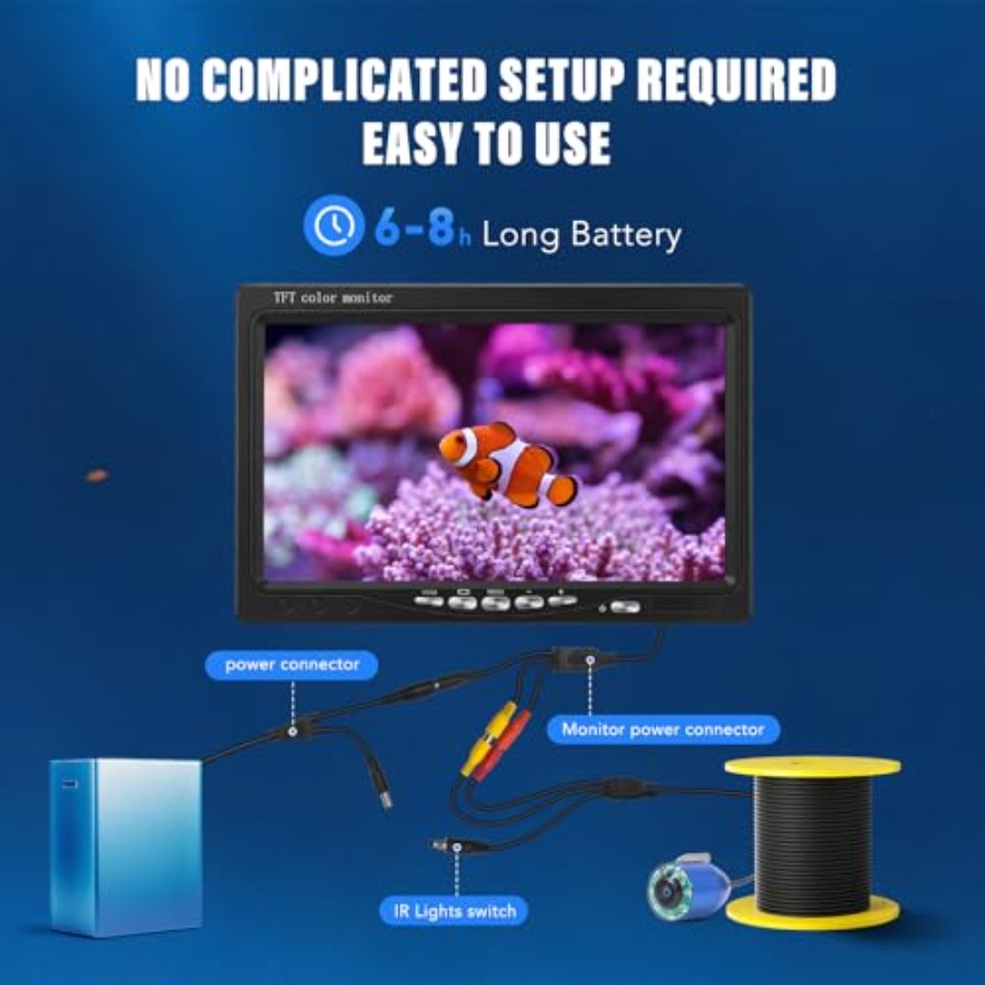 Portable fish finder for lake, - огляд і ціна Fishing Camera