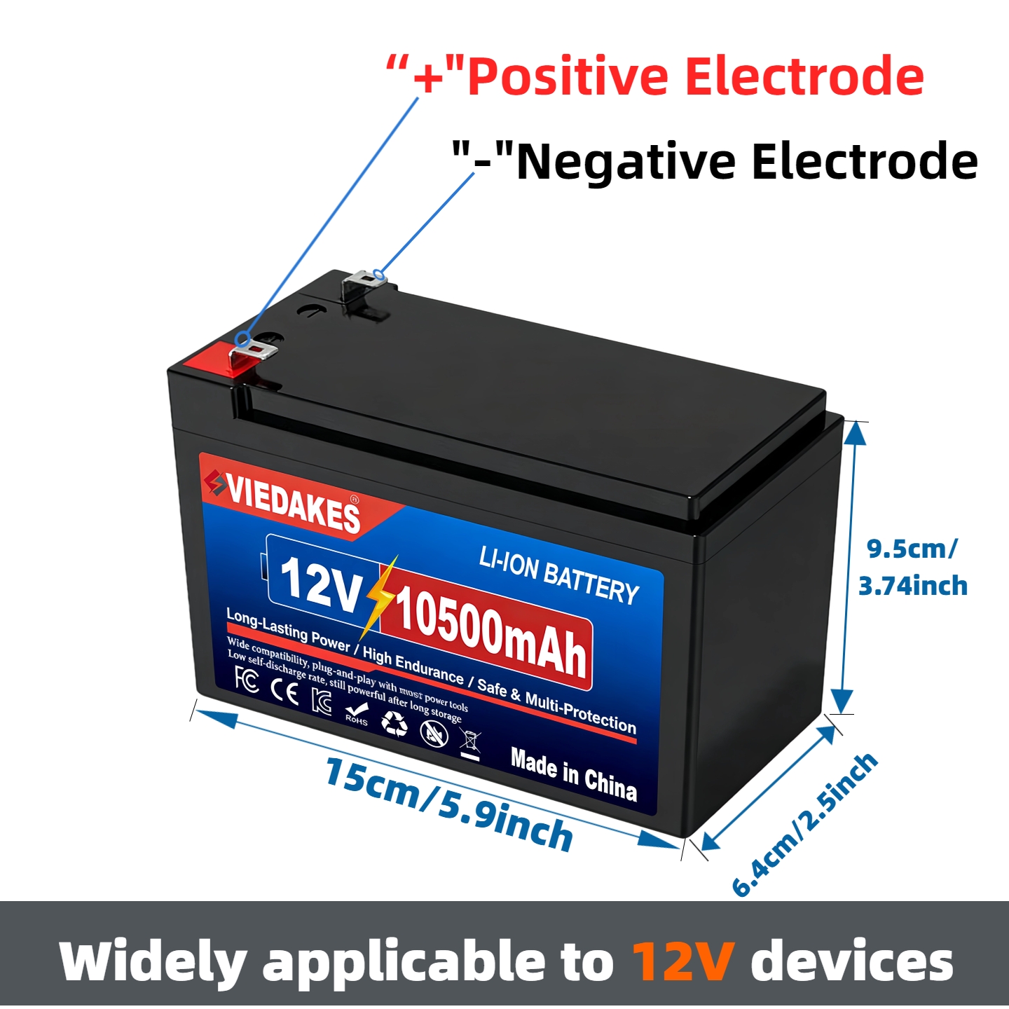 12V Lithium Battery 105.Ah LiF - огляд і ціна Fish Finder Battery