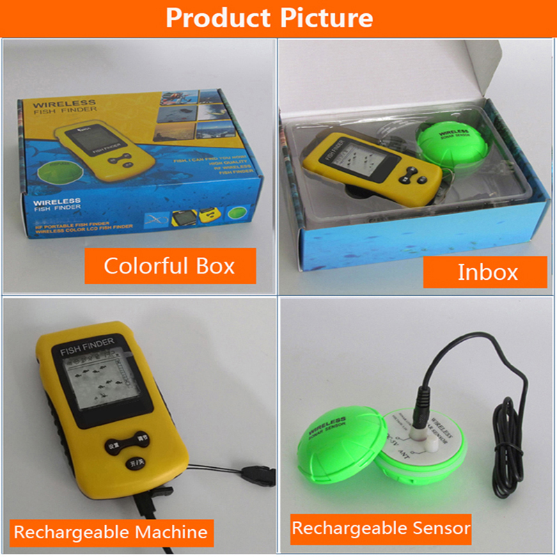 Brand New Colorful Wireless Fi - огляд і ціна Fishing Depth Finder